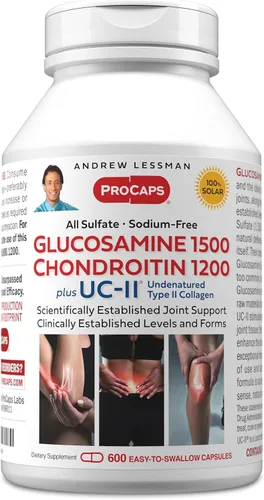 Miniatura 10 de Andrew Lessman Glucosamina condroitina + UC-II – 150 cápsulas – 100% forma de sulfato, ingredientes y niveles establecidos por la investigación