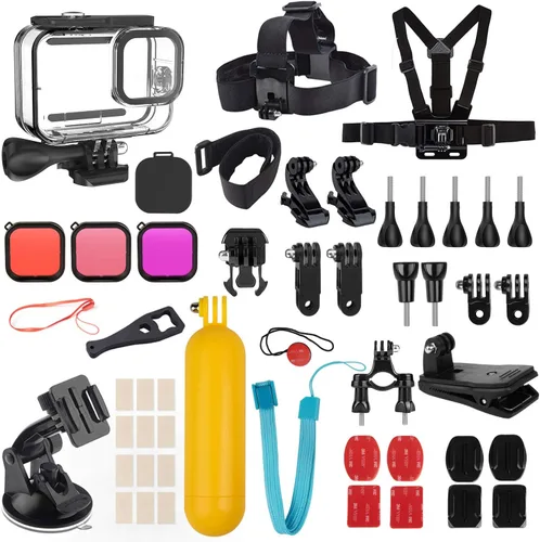 Miniatura 7 de Kit de accesorios para cámara de acción para GoPro Hero 11/10/9/8/7/6/5, Insta360, DJI Osmo Action, AKASO (KPE-075)