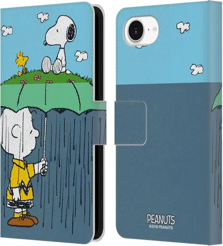 Miniatura 78 de Head Case Designs Funda de piel con licencia oficial de Peanuts Snoopy & Woodstock Balloon Halfs and Laughs para Apple iPhone 7/8/SE 2020 y 2022