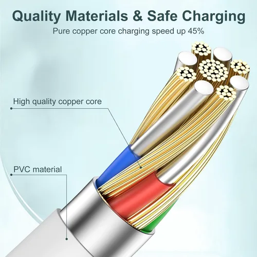 Miniatura 3 de Cable de carga rápida USB C a C de 240 W de largo de 10 pies, cable de carga tipo C a C para Apple iPhone 17 Pro Max/17 Air/16 Pro Max/16 Plus/15
