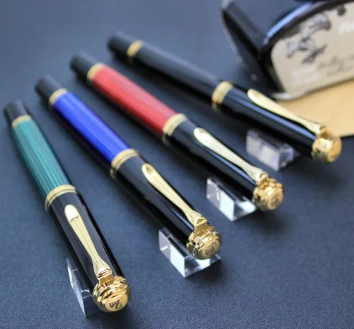 Miniatura 6 de Pelikan Pluma estilográfica M400 B Premium Plume Negro/Greem Negro/Verde