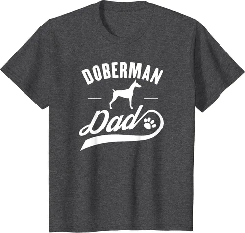 Miniatura 33 de Doberman Dad - Camiseta para amante del dueño del perro, Negro, S