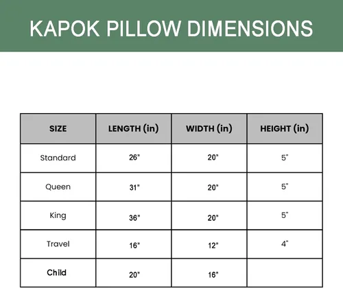 Miniatura 2 de ORGANIC TEXTILES Almohada Kapok 100% orgánica con funda extraíble de algodón orgánico natural, lavable a máquina, funda ventilada con relleno