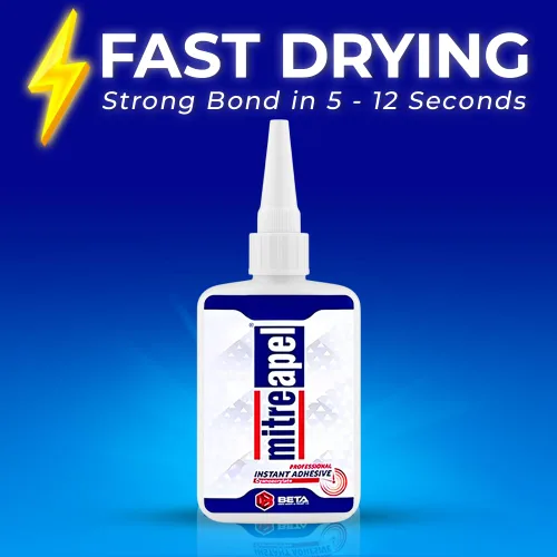 Miniatura 3 de MITREAPEL CA Glue with Activator Kit 2x3.5oz-2x13.5fl oz Instant Bond Adhesivo profesional de cianoacrilato y súper pegamento acelerador