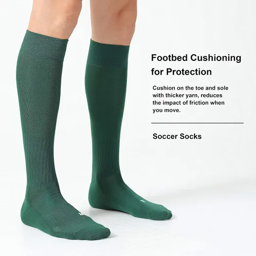 Miniatura 4 de CS CELERSPORT Pack de 23 calcetines de fútbol, sóftbol y béisbol para niños, jóvenes y adultos - Calcetines de compresión multideporte