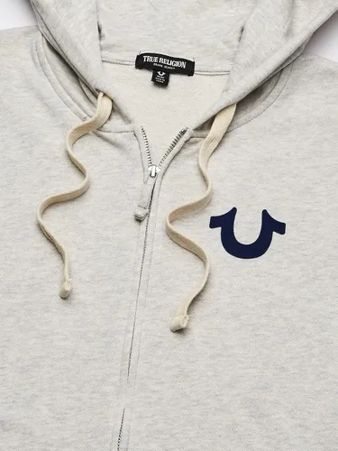 Miniatura 4 de True Religion - Sudadera con capucha y cremallera con logotipo de Buda para hombre