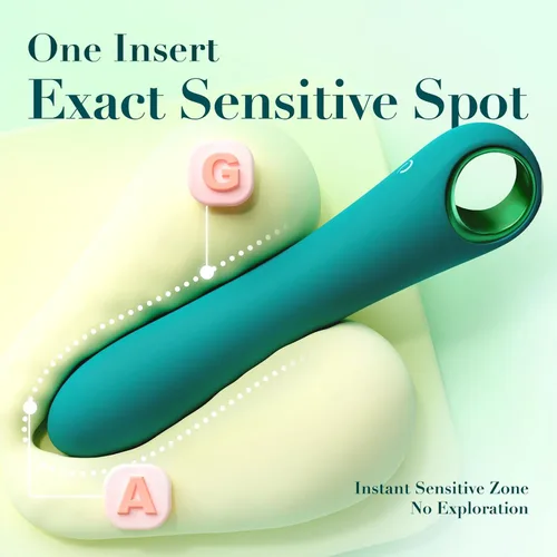 Miniatura 4 de Tuitionua - Consolador vibrador para punto G, con 10 modos de vibración, potente masajeador de silicona suave para la vagina, clítoris y 2-Verde