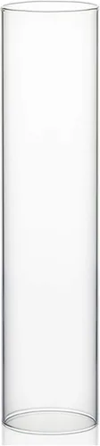 Miniatura 12 de WGVI Funda para portavelas Hurricane, ancho de 2 pulgadas, altura de 12 pulgadas, portavelas cilíndrico de vidrio transparente, tubo de chimenea