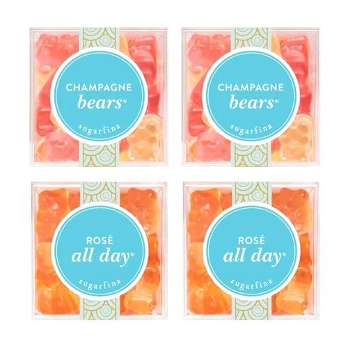 Miniatura 9 de Sugarfina Rose All Day Bears - Gomitas de oso pequeño cubo de caramelo, 3.8 onzas, 1 unidad