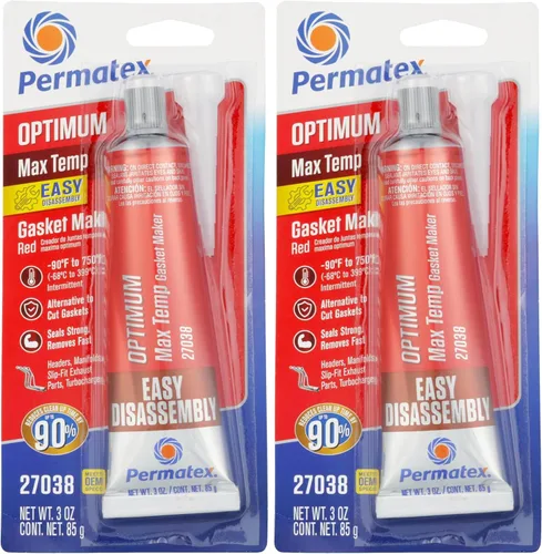 Miniatura 10 de Permatex 34628 Right Stuff - Máquina de juntas de alta temperatura, 90 minutos, color rojo, 3 onzas