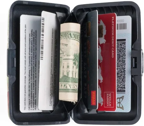 Miniatura 2 de Cartera blindada RFID Secure Data Theft Protection Funda para tarjetas de crédito (Laurel Burch Fantasticats), Casual