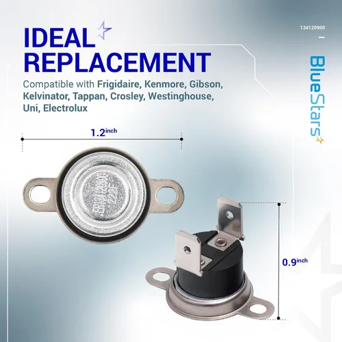 Miniatura 4 de BlueStars 134120900 Limitador de Fusible Térmico para Secadora - Compatible con Secadoras Frigidaire Kenmore Gibson Electrolux - Reemplaza