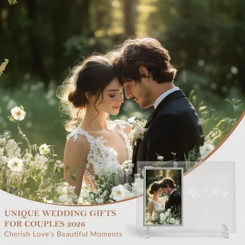 Miniatura 6 de Regalos de boda para parejas 2026, aniversario de compromiso, regalos de señor y señora para recién casados, regalo de despedida de soltera