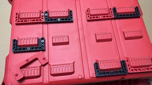 Miniatura 3 de NyVoozy 30 unidades para tacos Milwaukee Packout, tacos compatibles con sistema de embalaje Milwaukee, sistema de almacenamiento MountTool Box