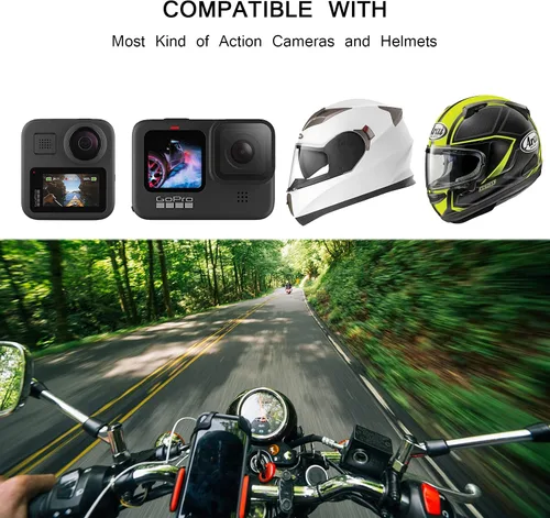 Miniatura 6 de ChromLives Soporte de casco para Gopro, soporte de correa de barbilla para casco de motocicleta para GoPro Hero 11 10 9 8 7 6 5 4 3, Xiaomi Yi y más