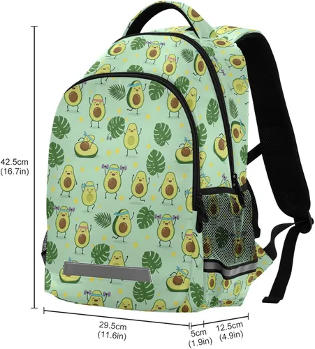 Miniatura 3 de MNSRUU Mochila escolar con correa para el pecho, mochila para laptop Galaxy Planets, mochila de senderismo de viaje para niños y niñas, Planta