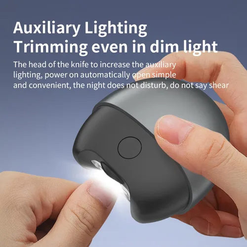 Miniatura 7 de Cortaúñas eléctrico automático 3 en 1, recortador de uñas automático con luz y almacenamiento de restos de uñas, cortaúñas eléctrico para personas