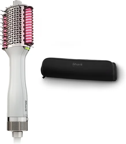 Shark HT212 SmoothStyle - Peine térmico + cepillo secador con bolsa de almacenamiento resistente al calor, modo dual, para todo tipo de cabello, seda