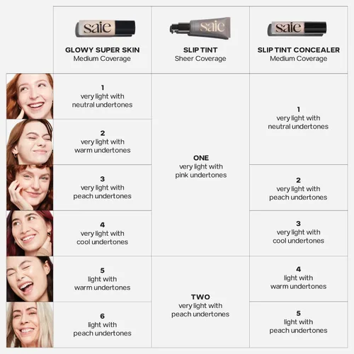 Miniatura 6 de Saie Slip Tint - Hidratante teñido con SPF 35, cobertura ligera, tinte brillante para la piel y protector solar mineral para rostro con ácido