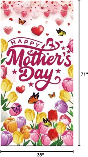 Miniatura 8 de Decoraciones para el Día de la Madre, Día de la Madre, Día de la Madre, decoración de fiesta del día de la madre, 71 x 35 pulgadas
