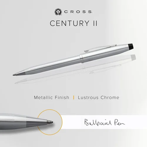 Miniatura 65 de Cross Century II - Bolígrafo de punta Selectip, lacado negro con detalles chapados en oro de 23 quilates