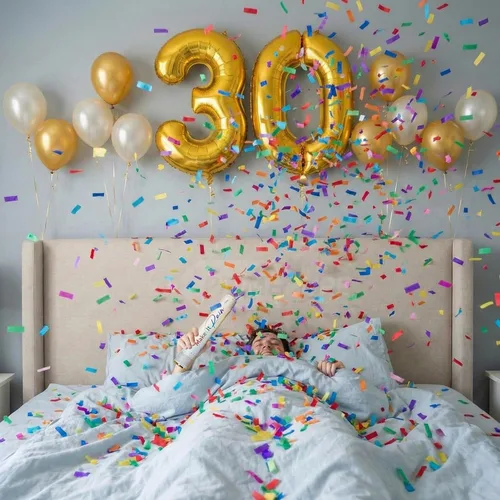 Miniatura 2 de PrimePure Cañón de confeti para fiestas, biodegradables, multicolor, rectangulares, confeti, paquete de 6, pistola de cañón de fiesta para bodas
