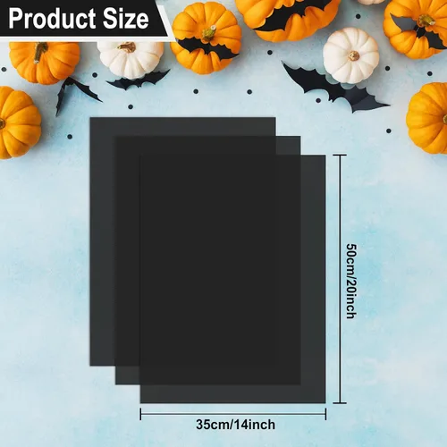 Miniatura 2 de NEBURORA 100 Hojas de Papel de Seda Negro para Bolsa de Regalo de 20 x 14 Pulgadas Papel de Seda de Envoltura a Granel Papel de Arte Decorativo