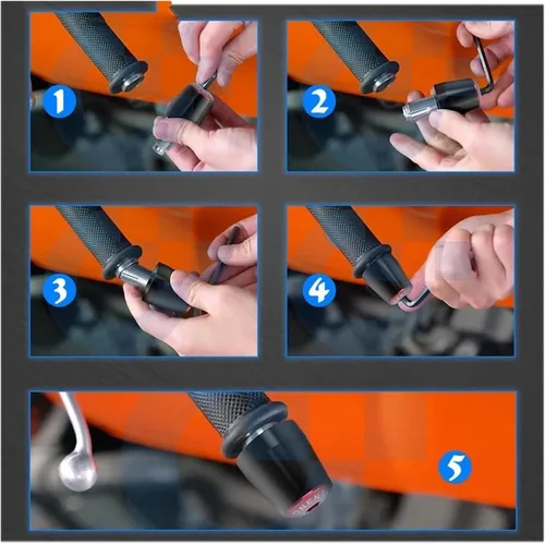 Miniatura 3 de Perillas para manillar de motocicleta, agarres de mano, tapacubos para Yamaha FZ150I FZ 150I 2013-2021 2020 2019 2018 2017 2016 2015 (color : 12)