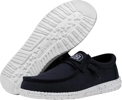 Miniatura 3 de Hey Dude Wally Slub - Zapatos con puntera de mocasín para hombre