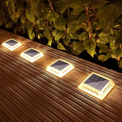Miniatura 10 de Lacasa Luz Solar para Exteriores, Juego de 4 Piezas, 30LM, IP68 Resistente al Agua, Luz Solar de Jardín Automática de Encendido/Apagado para Paquete