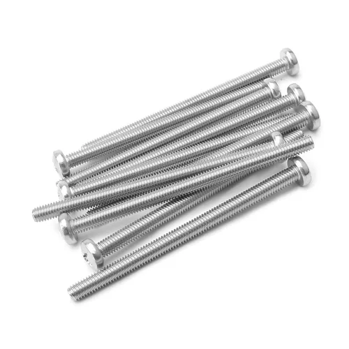 Miniatura 74 de MroMax 5 tornillos de máquina Phillips de cabeza plana M8 x 0.984 in, acero inoxidable 304 18-8, rosca completa, tornillos de cabeza cruzada gris