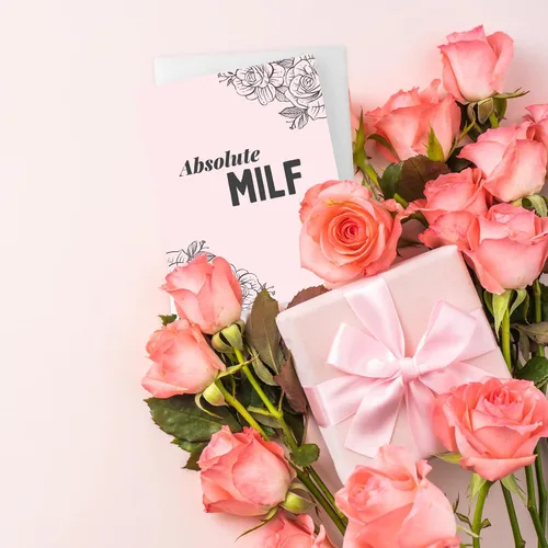 Miniatura 4 de Tarjeta de felicitación o agradecimiento con mensaje gracioso en inglés (Absolute MILF)
