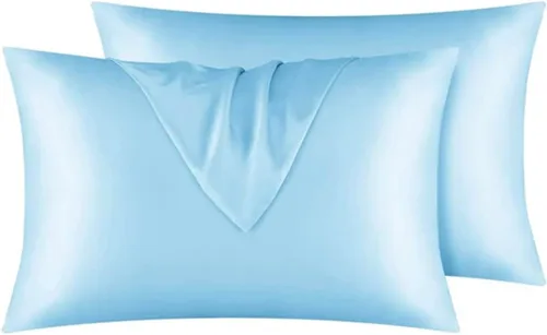 Miniatura 5 de SkinBiome Juego de 2 fundas de almohada de satén Fundas de almohada de seda para cabello y piel Fundas de almohada refrescantes con cierre
