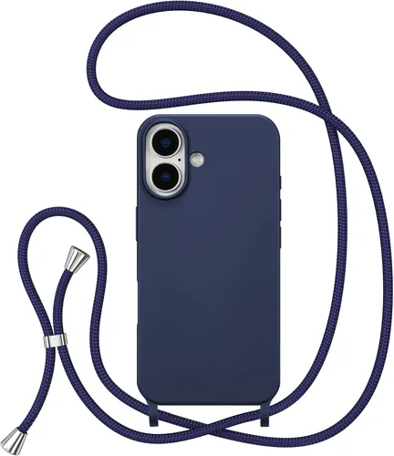 Miniatura 64 de ZTOFERA Funda Crossbody para iPhone 15 Pro con Correa de Cordón Ajustable, Funda Suave de Silicona Líquida para iPhone 15 Pro 6.1 pulgadas - Rosa