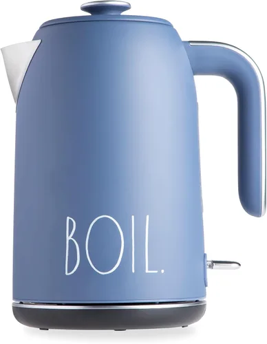 Miniatura 8 de Rae Dunn Hervidor eléctrico de agua caliente – Cafetera de acero inoxidable, tetera de té, base giratoria, con protección de apagado automático