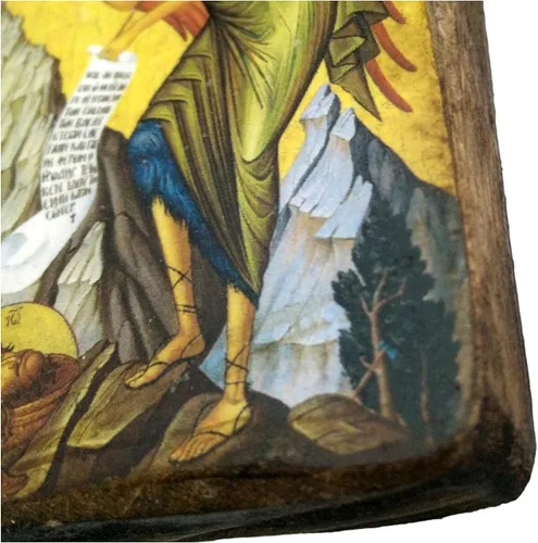 Miniatura 4 de Icono de madera griego cristiano ortodoxo madera de San Juan Bautista / A0