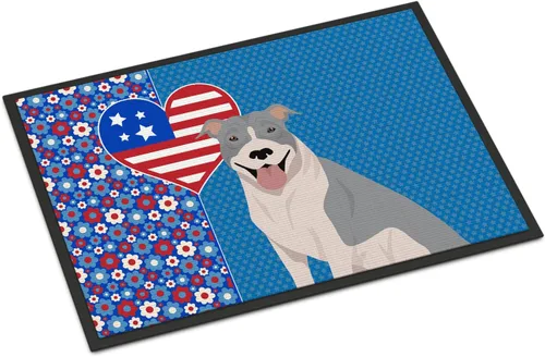 Miniatura 129 de Caroline's Treasures WDK5119JMAT Airedale Terrier USA - Tapete para interiores o exteriores, 24 x 36 pulgadas, tapete para puerta delantera