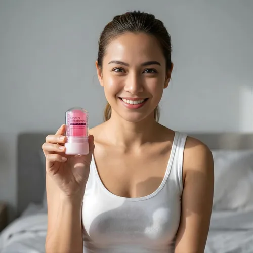 Miniatura 8 de Relumins Desodorante de cristal de mangostán, sal mineral totalmente natural, sin aluminio, no mancha, antioxidante y calmante con protección contra