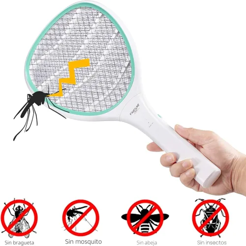 Miniatura 2 de Raqueta matamoscas eléctrica de mano Faicuk