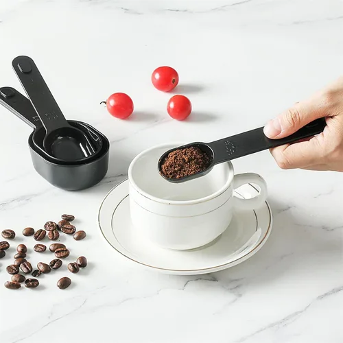 Miniatura 8 de COOK WITH COLOR Juego de tazas medidoras - 9 piezas. Tazas medidoras anidables y apilables para líquidos, tazas medidoras para secos y cucharas