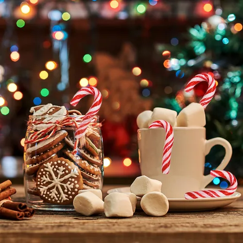 Miniatura 3 de Fruidles Bastones de caramelo navideños en miniatura, sabor a menta, envueltos individualmente, 5.08 cm, 125 g (4.42 oz) (Paquete de 1000)
