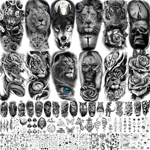 Miniatura 8 de TASROI 18 hojas de tatuajes temporales con citas inspiradoras en negro para mujeres, niños y niños, de larga duración, palabras del alfabeto