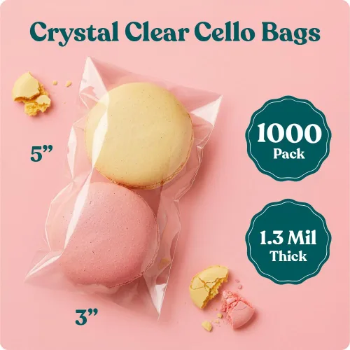 Miniatura 2 de Pack It Chic – Bolsas de polipropileno resellables transparentes de 3" x 5" (1000 unidades). Caben impresiones y fotos de 3" x 5" autosellables