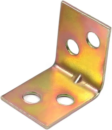 Miniatura 5 de Aicosineg 50 soportes de esquina de metal de 0.87 x 0.67 pulgadas, soportes de ángulo interno de 90 grados, soportes en forma de L, con tornillos