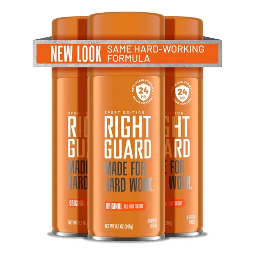 Miniatura 8 de Right Guard Sport Original Scent Desodorante en Aerosol - Desodorante en aerosol de protección sin aluminio para hombres, bloquea el sudor