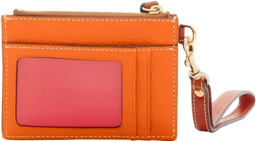 Miniatura 4 de Dooney & Bourke Billetera, billetera con cremallera de grano de guijarros