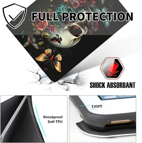 Miniatura 109 de Funda para tablet Fire 7 (12ª generación, versión 2022), delgada, a prueba de golpes, delgada, de piel sintética, con función de apagado/encendido