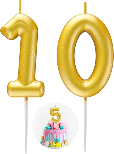 Miniatura 84 de Velas número 2 arcoíris con número 3D de feliz cumpleaños para decoración de fiesta de pastel de cumpleaños, suministros de celebración