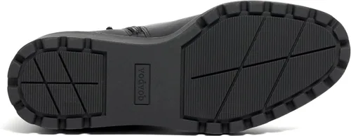 Miniatura 5 de vodvob Botas de tobillo para mujer, botines de tacón de cuña elásticos con plataforma Chelsea sin cordones y suela de lengüeta