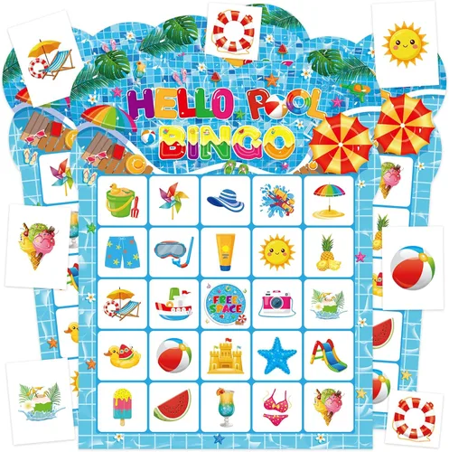 Miniatura 7 de Tarjetas de juego de bingo de cumpleaños para fiesta, 24 jugadores, fiesta de cumpleaños, juegos de bingo para escuela, oficina, familia, grupo
